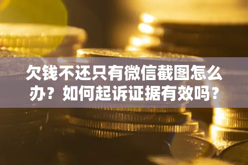 济南欠钱不还只有微信截图怎么办？如何起诉证据有效吗？