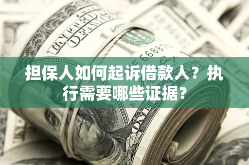 济南担保人如何起诉借款人？执行需要哪些证据？
