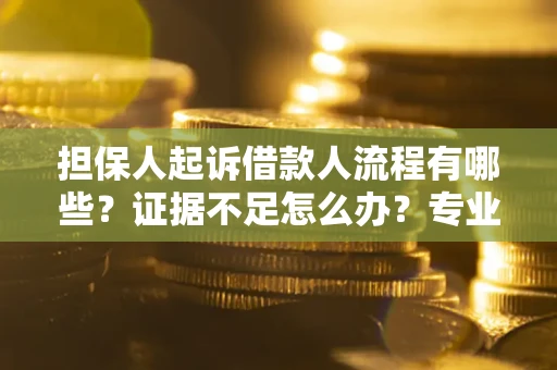 济南担保人起诉借款人流程有哪些？证据不足怎么办？专业律师解答