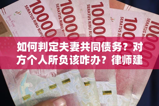 济南如何判定夫妻共同债务？对方个人所负该咋办？律师建议